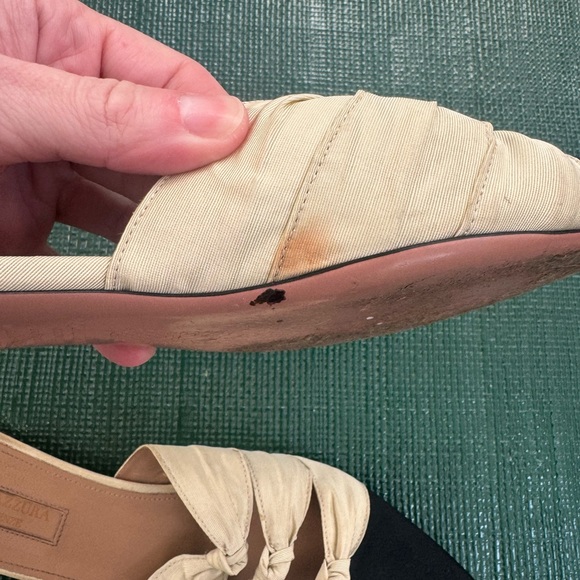 Aquazzura black and cream silk knotted mule. Size 37 - Picture 4 of 5